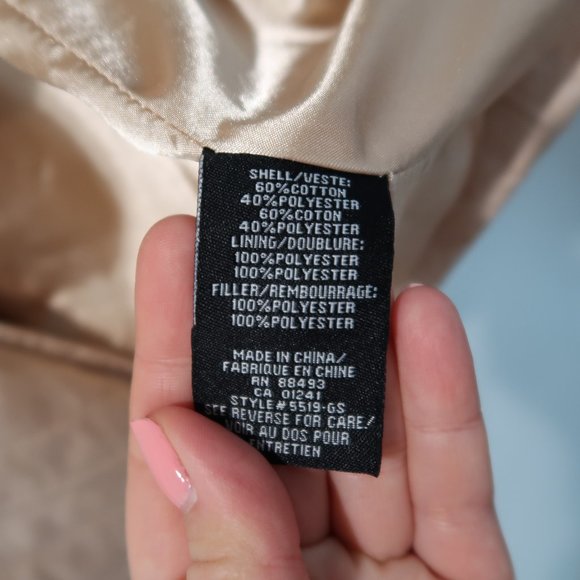 Blanc Noir Trench Coat Womens Quilted Double Breasted Button Down Jacket S - Picture 10 of 16